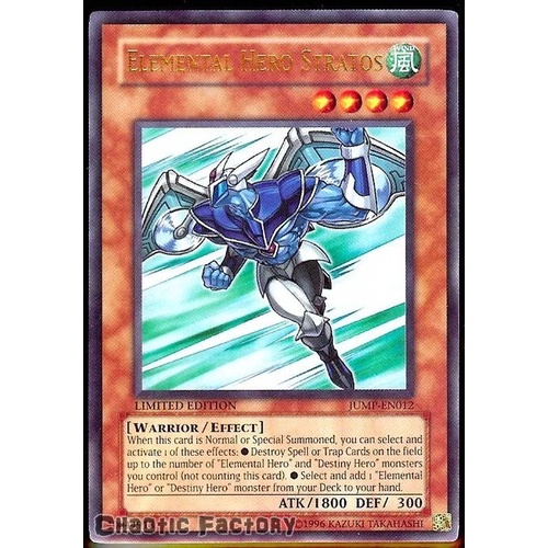 Elemental Hero Stratos - JUMP-EN012 - Ultra Rare NM