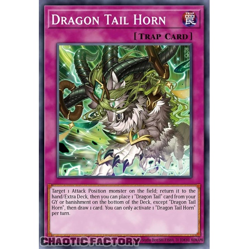 JUSH-EN010 Dracotail Horn Super Rare 1st Edition NM