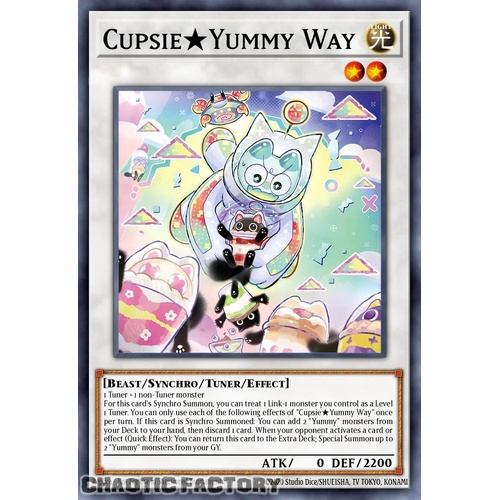 JUSH-EN019 Cupsy★Yummy Way Super Rare 1st Edition NM