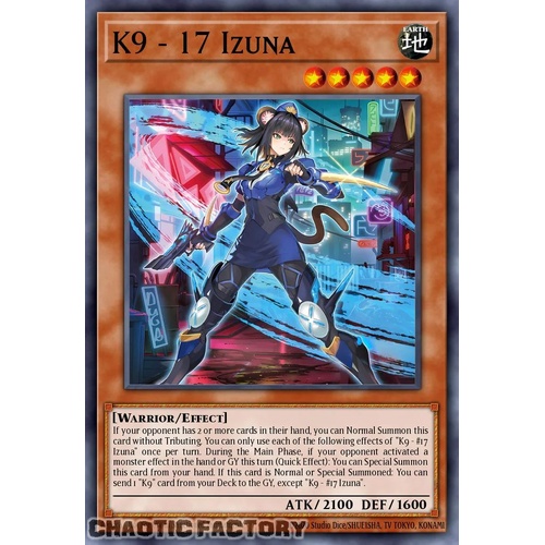 JUSH-EN031 K9-17 Izuna Ultra Rare 1st Edition NM