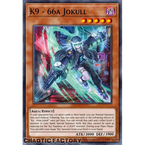 JUSH-EN032 K9-66A Jokul Super Rare 1st Edition NM