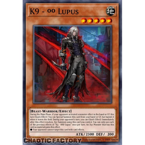JUSH-EN034 K9-ØØ Lupis Ultra Rare 1st Edition NM