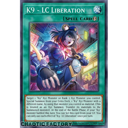 JUSH-EN038 K9-LC Release Restraint Super Rare 1st Edition NM
