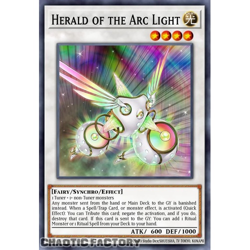 JUSH-EN051 Herald of the Arc Light Rare 1st Edition NM