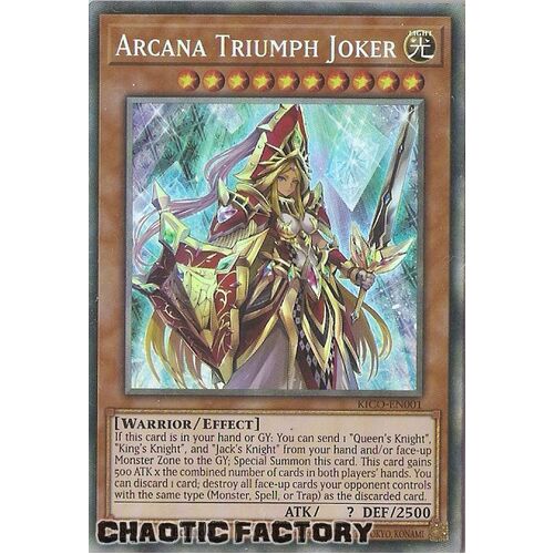 KICO-EN001 Collectors Rare Arcana Triumph Joker 1st Edition NM