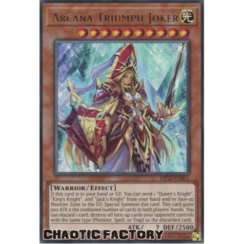 KICO-EN001 Arcana Triumph Joker Ultra Rare 1st Edition NM