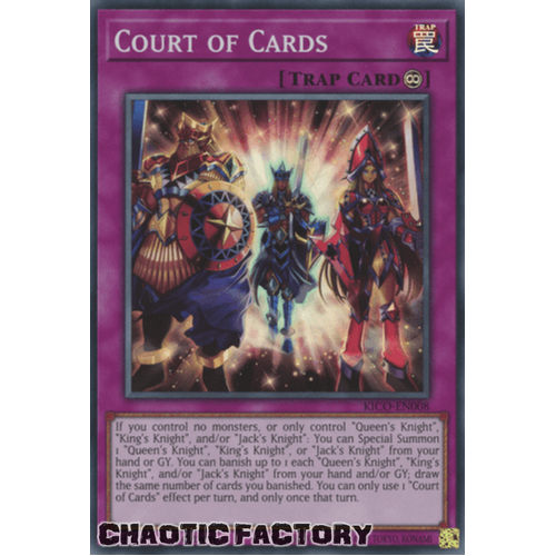 KICO-EN008 Court of Cards Super Rare 1st Edition NM