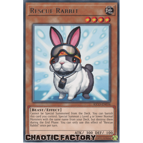 KICO-EN034 Rescue Rabbit Rare 1st Edition NM