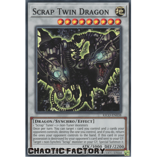 KICO-EN038 Scrap Twin Dragon Super Rare 1st Edition NM