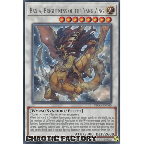 KICO-EN040 Baxia, Brightness of the Yang Zing Rare 1st Edition NM