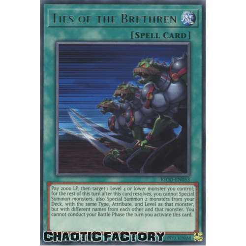 KICO-EN053 Ties of the Brethren Rare 1st Edition NM