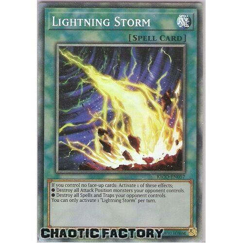 KICO-EN057 Collectors Rare Lightning Storm 1st Edition NM