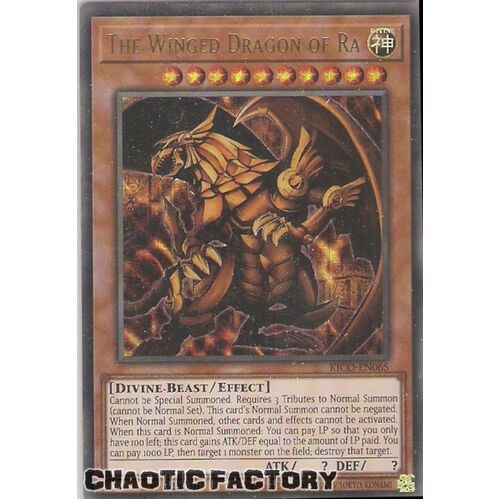 KICO-EN065 The Winged Dragon of Ra Ultra Pharoh's rare 1st Edition NM