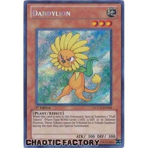 US PRINT Dandylion - LCGX-EN042 - Secret Rare 1st Edition NM