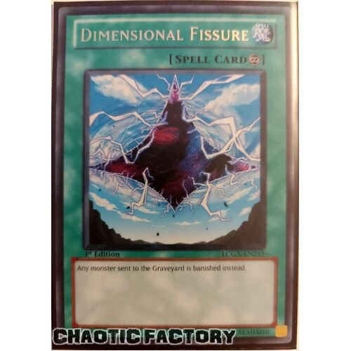 LCGX-EN215 Dimensional Fissure Secret Rare 1st Edition NM