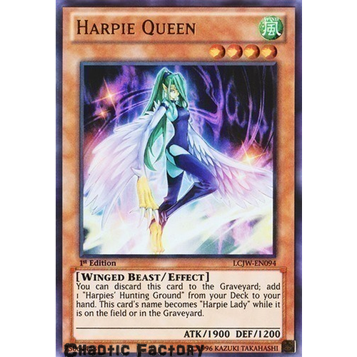 Harpie Queen - LCJW-EN094 - Ultra Rare 1st Edition US Print