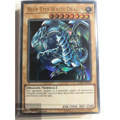 LCKC-EN001 Blue-Eyes White Dragon - Earth - Ultra Rare 1st Edition NM