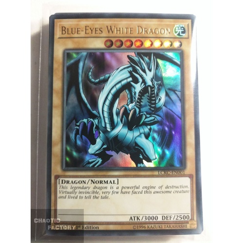 LCKC-EN001 Blue-Eyes White Dragon LOB Art Ultra Rare 1st Edition NM