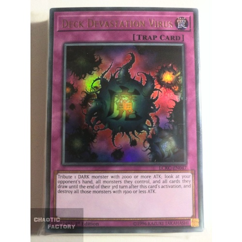 LCKC-EN047 Deck Devastation Virus Ultra Rare 1st Edition NM