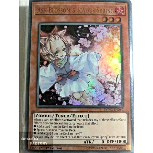 LCKC-EN080 Ash Blossom & Joyous Spring Ultra Rare 1st Edition NM