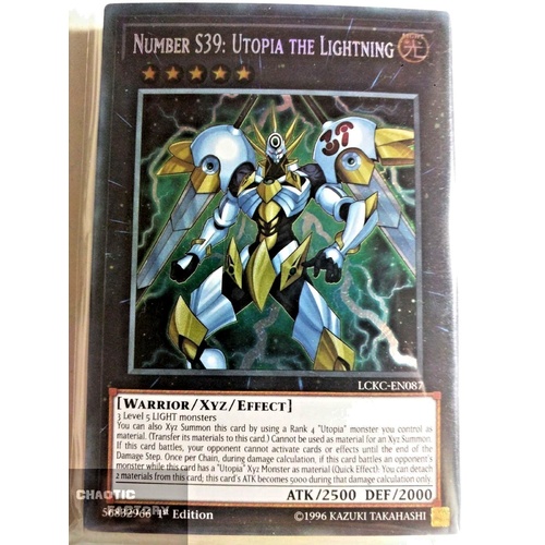 LCKC-EN087 Number S39: Utopia the Lightning Secret Rare 1st Edition NM