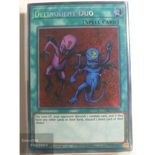 LCKC-EN101 Delinquent Duo Secret Rare 1st Edition NM
