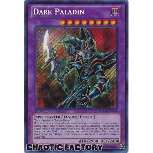 US PRINT Dark Paladin - LCYW-EN048 - Secret Rare 1st Edition VLP