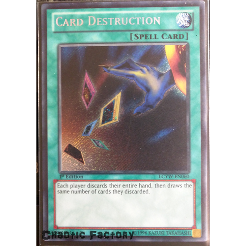Card Destruction - LCYW-EN060 - Secret Rare 1st Edition