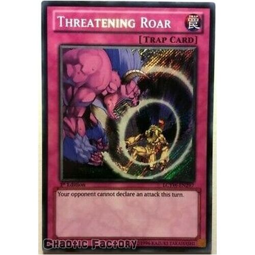 Threatening Roar - LCYW-EN297 - Secret Rare - 1st Edition NM