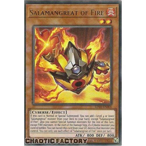 LD10-EN001 Ultra Rare Salamangreat of Fire 1st Edition NM