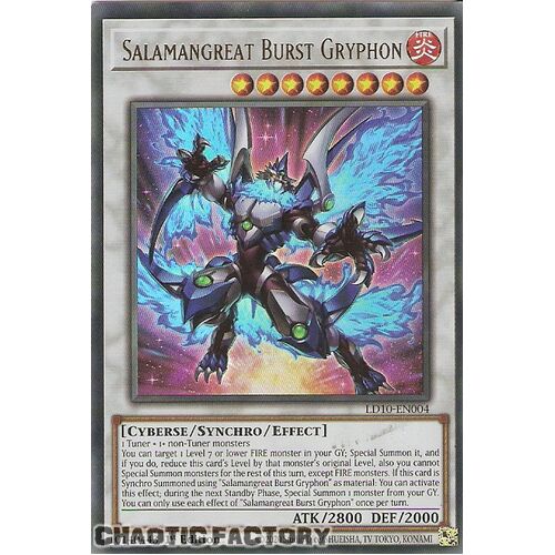 LD10-EN004 Ultra Rare Salamangreat Burst Gryphon 1st Edition NM