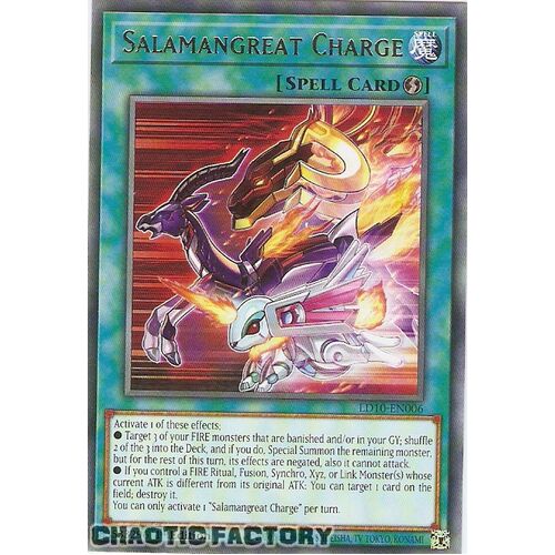 LD10-EN006 Rare Salamangreat Charge 1st Edition NM