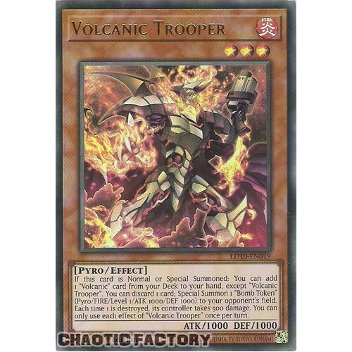 LD10-EN019 Ultra Rare Volcanic Trooper 1st Edition NM