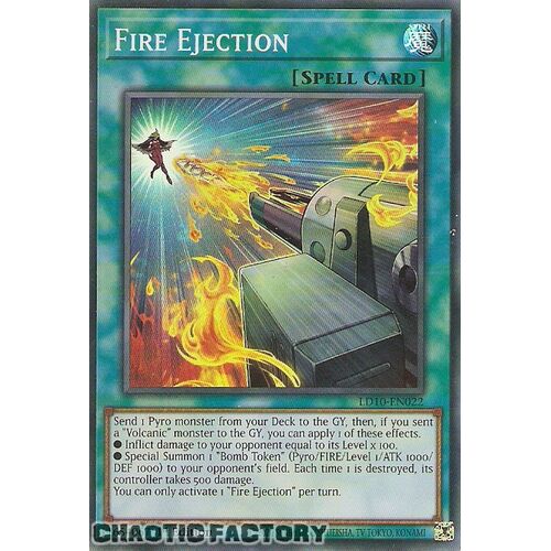 LD10-EN022 Super Rare Fire Ejection 1st Edition NM