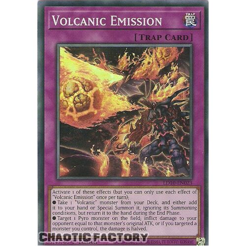 LD10-EN023 Super Rare Volcanic Emission 1st Edition NM