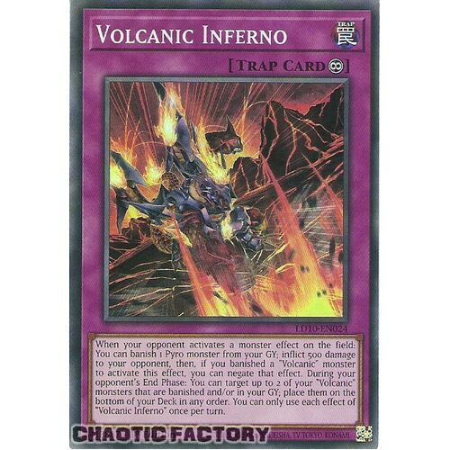 LD10-EN024 Super Rare Volcanic Inferno 1st Edition NM