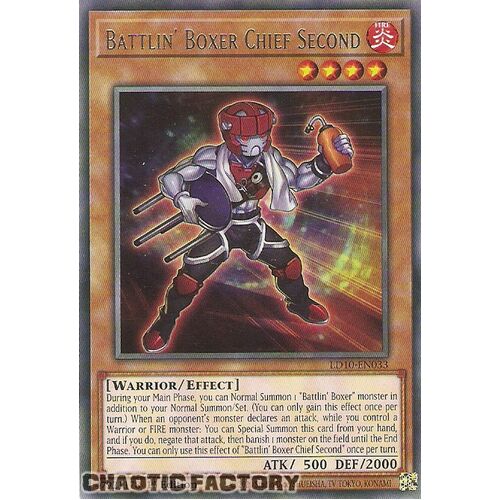 LD10-EN033 Rare Battlin' Boxer Chief Second 1st Edition NM