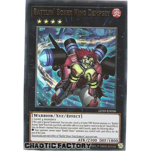 LD10-EN036 Ultra Rare Battlin' Boxer King Dempsey 1st Edition NM