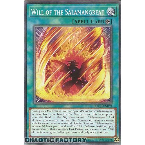 LD10-EN049 Common Will of the Salamangreat 1st Edition NM
