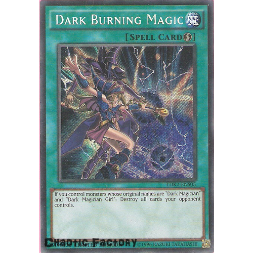 Dark Burning Magic - LDK2-ENS05 - Secret Rare Limited Edition 1st Edition NM