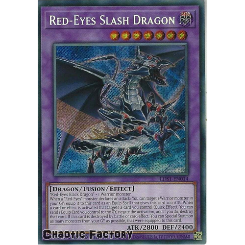 LDS1-EN014 Red-Eyes Slash Dragon Secret Rare Limited Edition NM