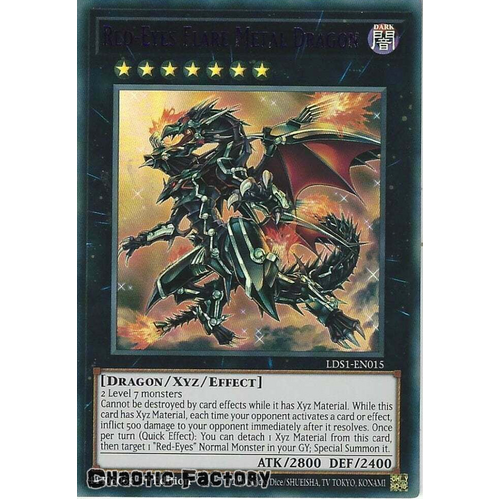 LDS1-EN015 Red-Eyes Flare Metal Dragon Purple Ultra Rare 1st Edition NM