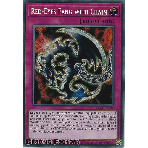 LDS1-EN021 Red-Eyes Fang with Chain Secret Rare Limited Edition NM