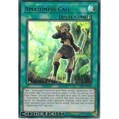 LDS1-EN024 Amazoness Call Blue Ultra Rare 1st Edition NM
