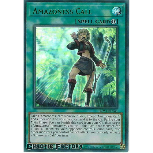 LDS1-EN024 Amazoness Call Green Ultra Rare 1st Edition NM