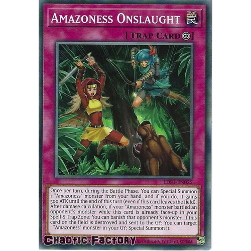 LDS1-EN025 Amazoness Onslaught Common 1st Edition NM