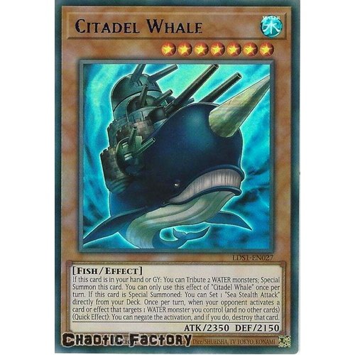 LDS1-EN027 Citadel Whale Blue Ultra Rare 1st Edition NM