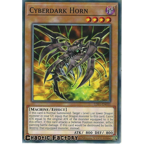 LDS1-EN031 Cyberdark Horn Common 1st Edition NM