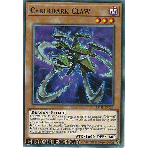 LDS1-EN035 Cyberdark Claw Common 1st Edition NM