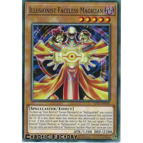 LDS1-EN046 Illusionist Faceless Magician Common 1st Edition NM